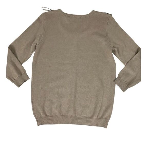 Architect Cobblestone Button Front Cardigan 3/4 Sleeves XL - Picture 2 of 5